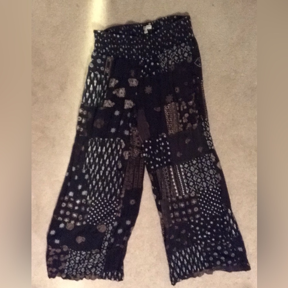 Earthbound Patchwork Print Pull-On Pants